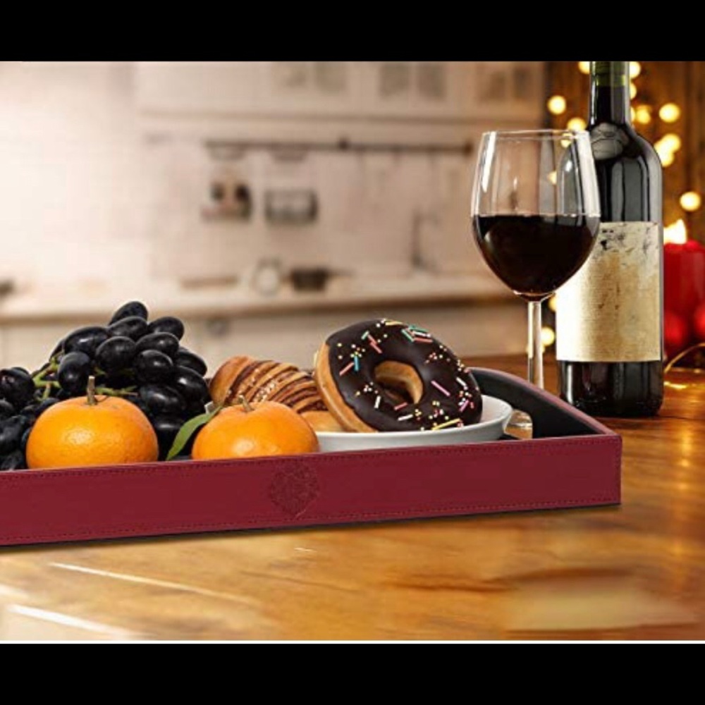 Serving/decorative tray with handles - Picture 1 of 16